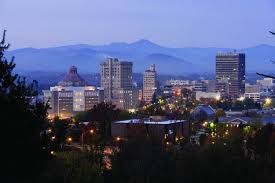 picture of downtown asheville, minutes away